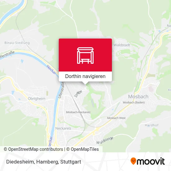 Diedesheim, Hamberg Karte