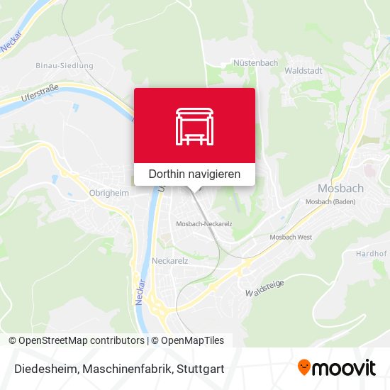 Diedesheim, Maschinenfabrik Karte