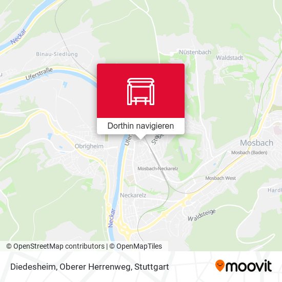 Diedesheim, Oberer Herrenweg Karte