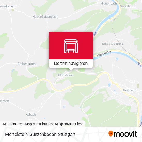 Mörtelstein, Gunzenboden Karte