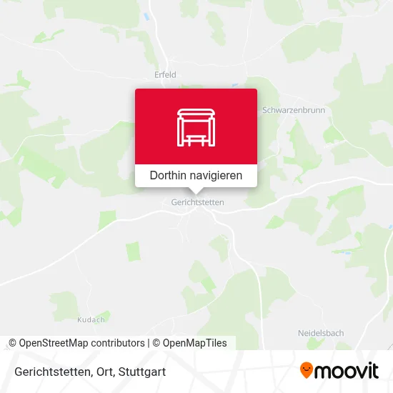 Gerichtstetten, Ort Karte