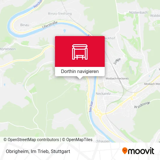 Obrigheim, Im Trieb Karte