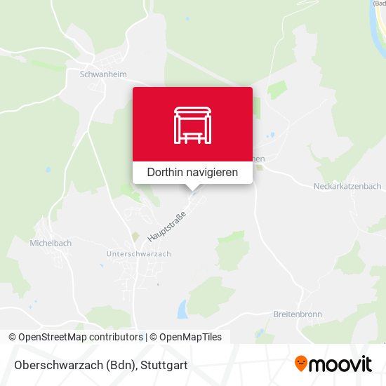 Oberschwarzach (Bdn) Karte