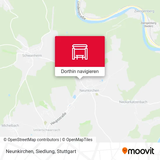 Neunkirchen, Siedlung Karte