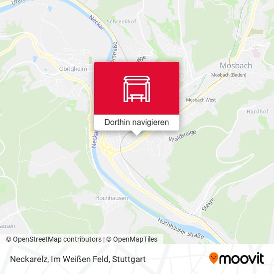 Neckarelz, Im Weißen Feld Karte
