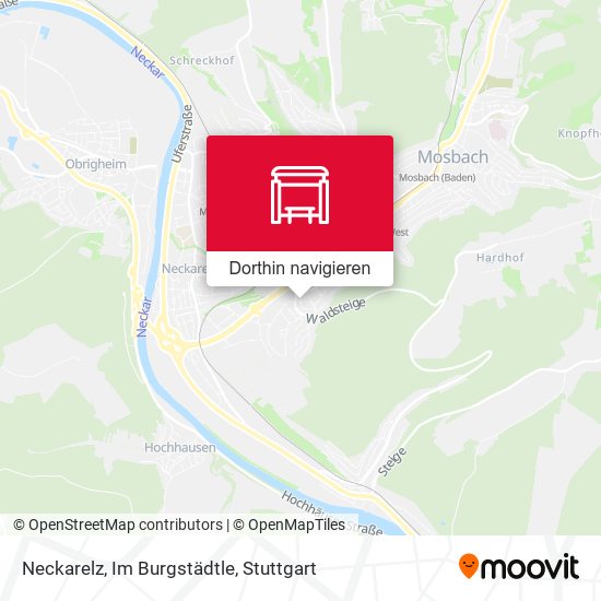 Neckarelz, Im Burgstädtle Karte