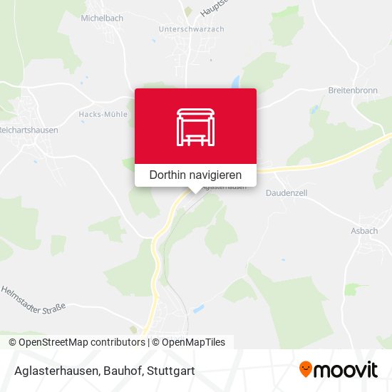 Aglasterhausen, Bauhof Karte