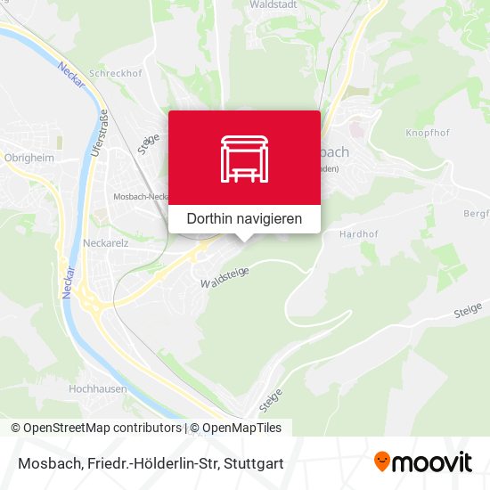 Mosbach, Friedr.-Hölderlin-Str Karte