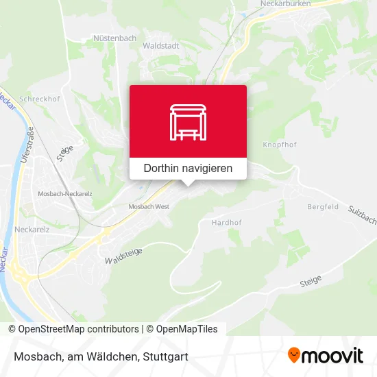 Mosbach, am Wäldchen Karte