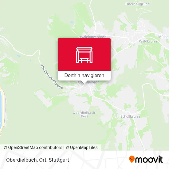 Oberdielbach, Ort Karte