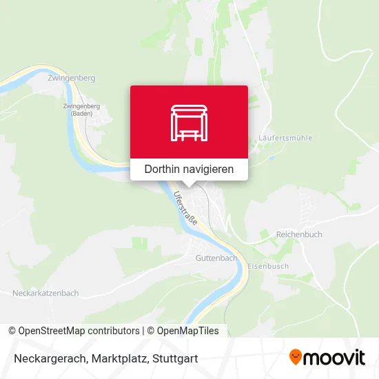 Neckargerach, Marktplatz Karte