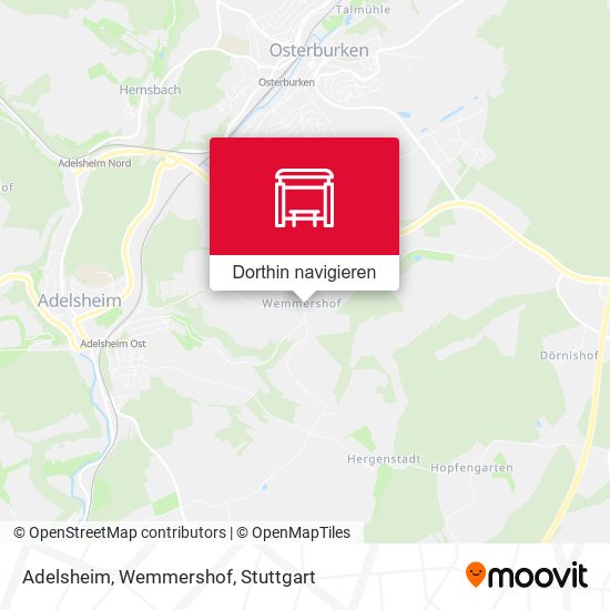 Adelsheim, Wemmershof Karte