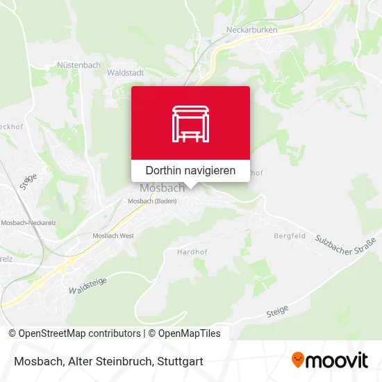 Mosbach, Alter Steinbruch Karte