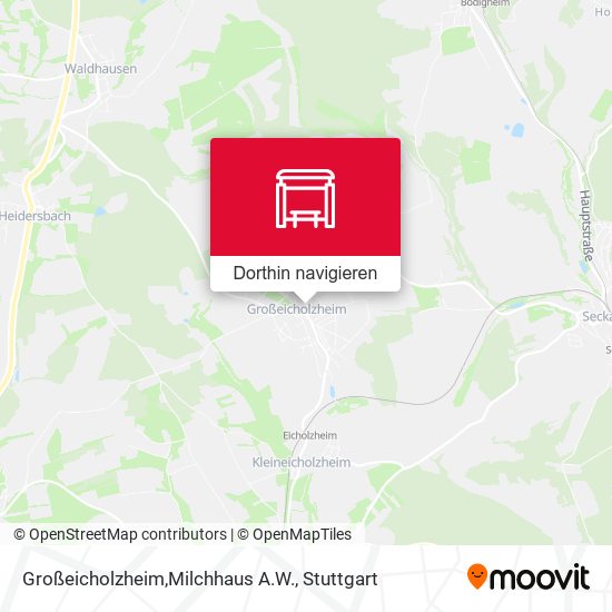 Großeicholzheim,Milchhaus A.W. Karte