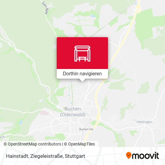 Hainstadt, Ziegeleistraße Karte
