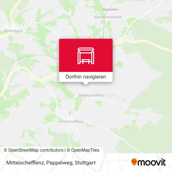 Mittelschefflenz, Pappelweg Karte