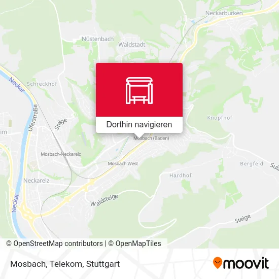 Mosbach, Telekom Karte