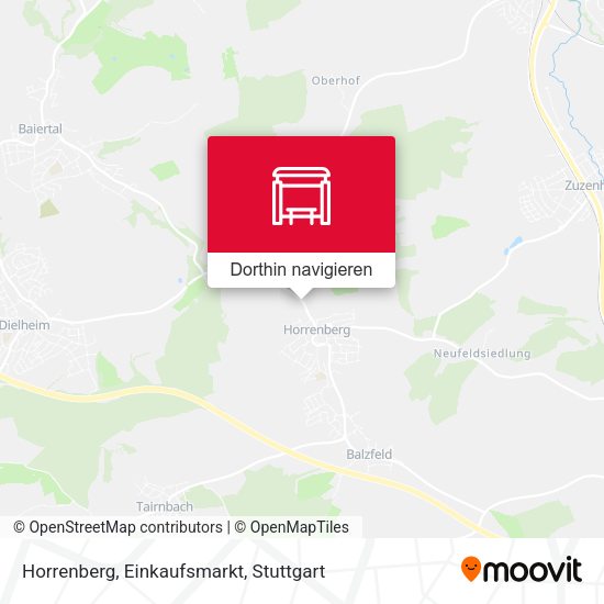 Horrenberg, Einkaufsmarkt Karte