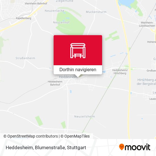 Heddesheim, Blumenstraße Karte