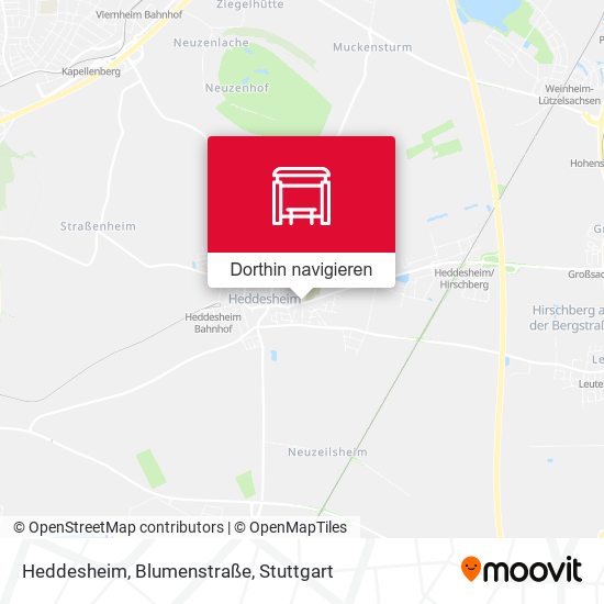 Heddesheim, Blumenstraße Karte