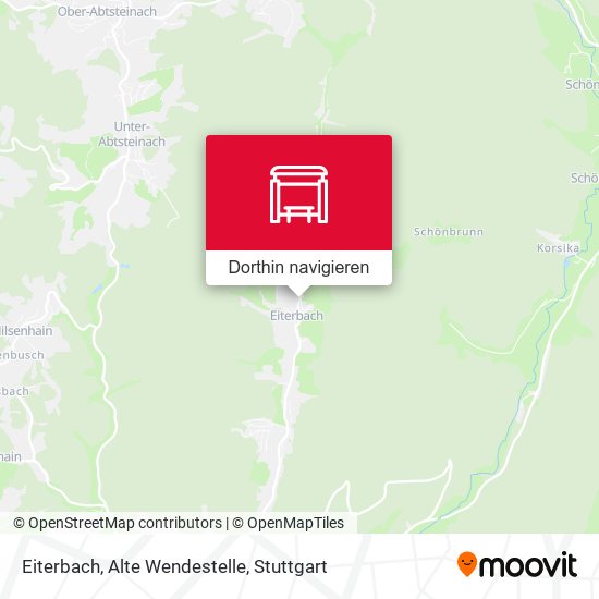 Eiterbach, Alte Wendestelle Karte