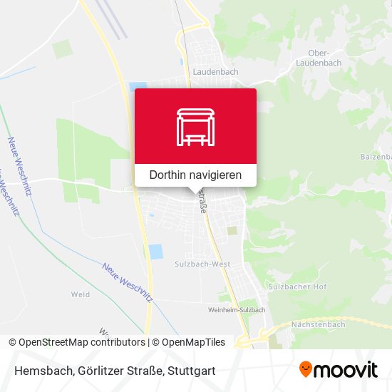 Hemsbach, Görlitzer Straße Karte