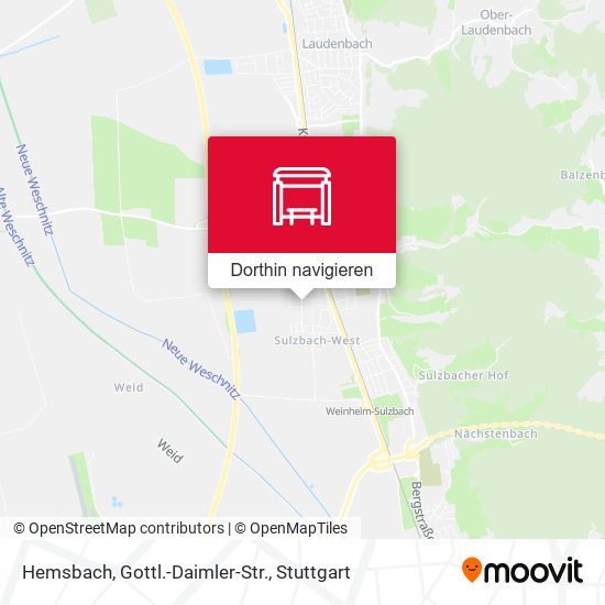 Hemsbach, Gottl.-Daimler-Str. Karte