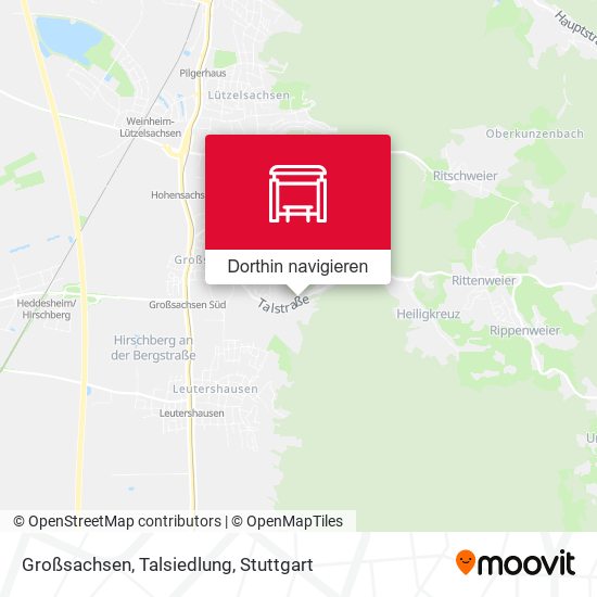 Großsachsen, Talsiedlung Karte