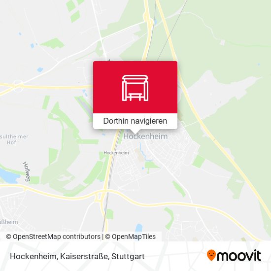 Hockenheim, Kaiserstraße Karte
