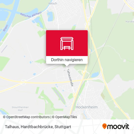 Talhaus, Hardtbachbrücke Karte