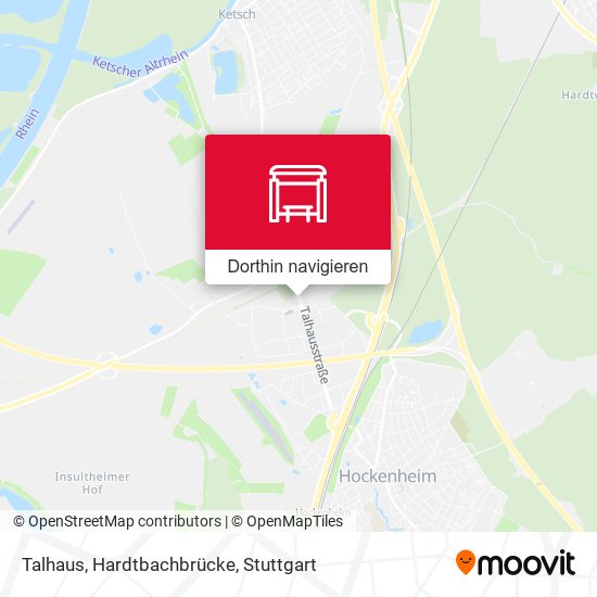 Talhaus, Hardtbachbrücke Karte