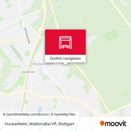 Hockenheim, Waldstraße/Vfl Karte
