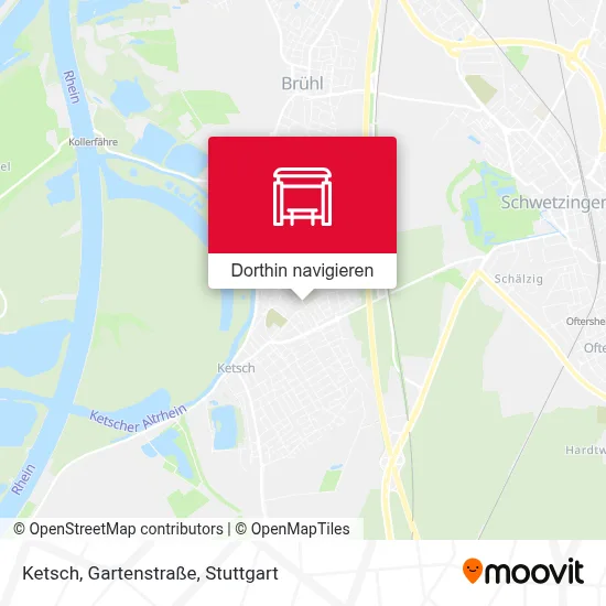 Ketsch, Gartenstraße Karte