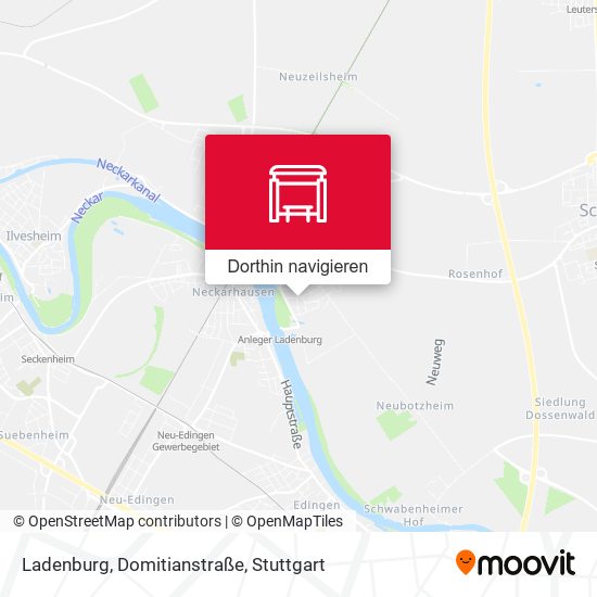 Ladenburg, Domitianstraße Karte