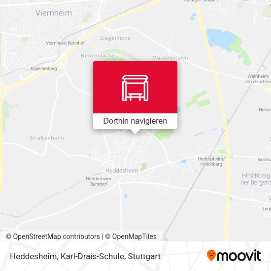 Heddesheim, Karl-Drais-Schule Karte
