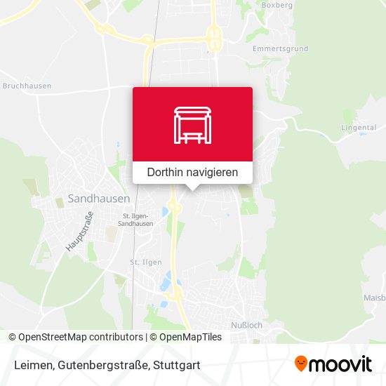Leimen, Gutenbergstraße Karte
