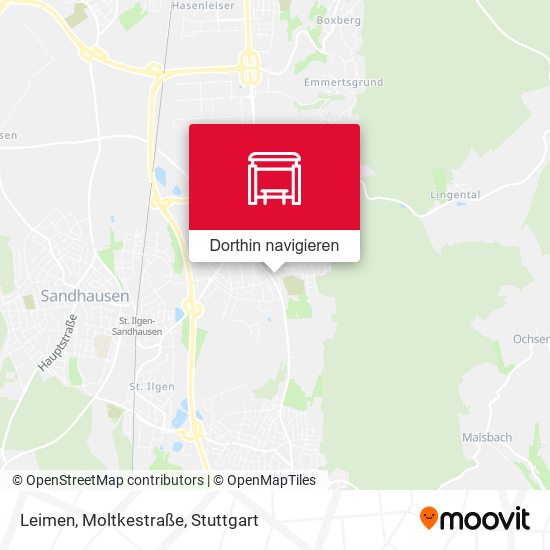 Leimen, Moltkestraße Karte