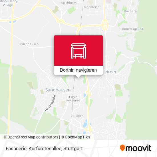 Fasanerie, Kurfürstenallee Karte
