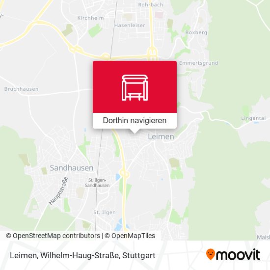 Leimen, Wilhelm-Haug-Straße Karte