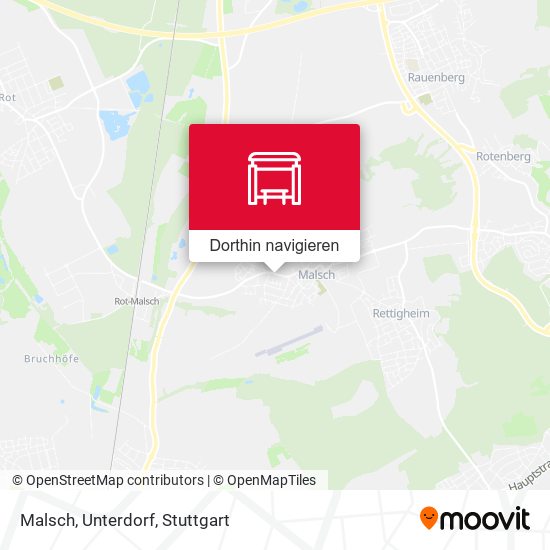 Malsch, Unterdorf Karte