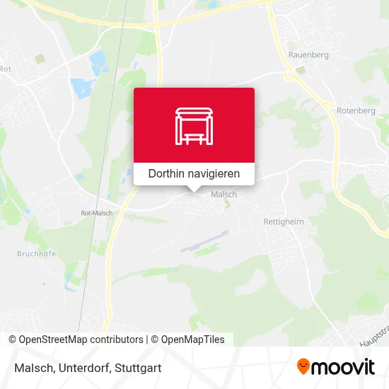 Malsch, Unterdorf Karte