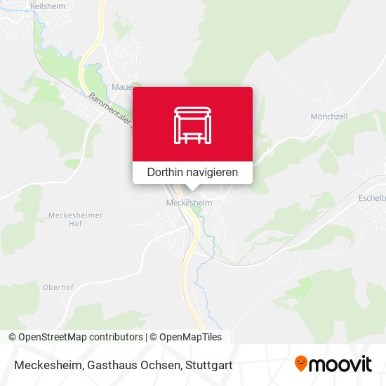 Meckesheim, Gasthaus Ochsen Karte