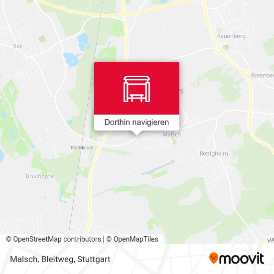 Malsch, Bleitweg Karte