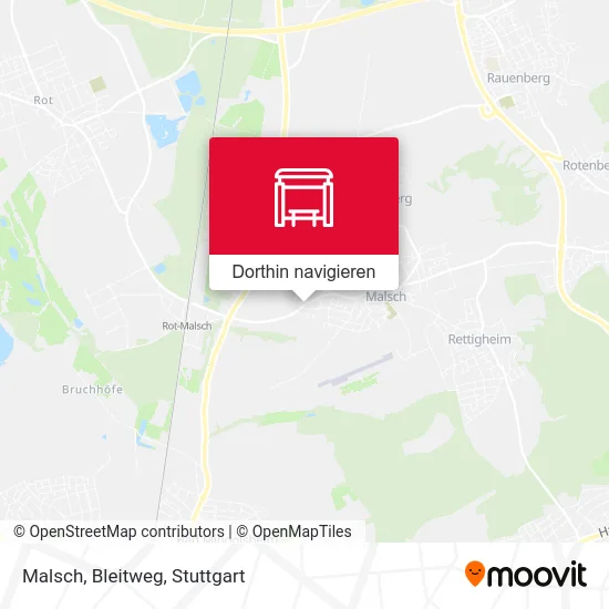 Malsch, Bleitweg Karte