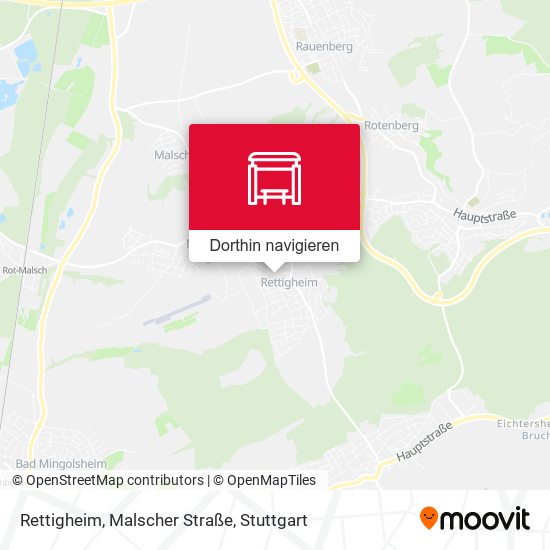 Rettigheim, Malscher Straße Karte