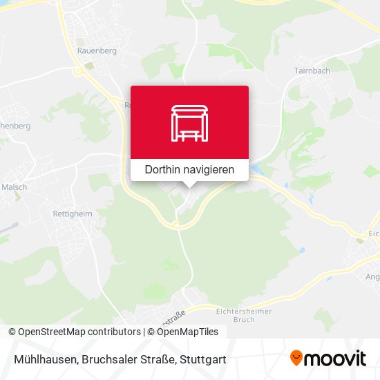 Mühlhausen, Bruchsaler Straße Karte