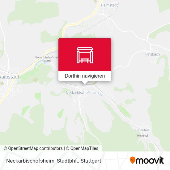 Neckarbischofsheim, Stadtbhf. Karte