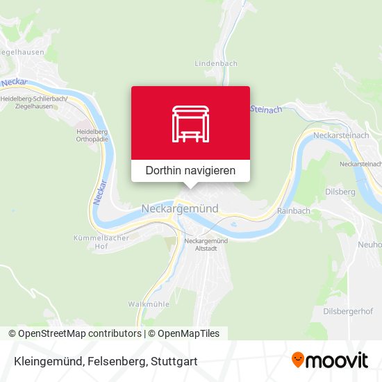 Kleingemünd, Felsenberg Karte