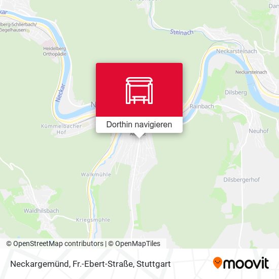 Neckargemünd, Fr.-Ebert-Straße Karte