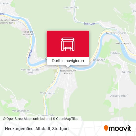 Neckargemünd, Altstadt Karte